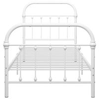 Bedframe metaal wit 90x200 cm - thumbnail