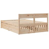 Bedframe zonder matras massief grenenhout 120x200 cm - thumbnail