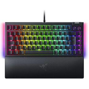 RAZER BlackWidow V4 75perc Intl. US Gaming-toetsenbord Kabelgebonden QWERTY, Engels Zwart Verlicht RAZER BlackWidow V4 75perc Intl. US Gaming-toetsenbord Kabelgebonden QWERTY, Engels Zwart Verlicht
