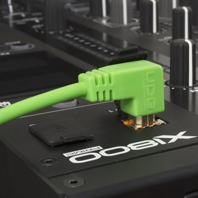 UDG UDG Ultimate Audio Cable USB 2.0 A-B Green Angled 1m - thumbnail