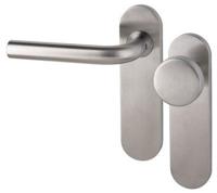 Krukgarn Boda PL kruk L vaste knop blind rvs mat KS - thumbnail