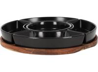 JENS Living Bits & Bites Bo Tapasset XL - 30 x 30 x 4,7 cm - Zwart - thumbnail