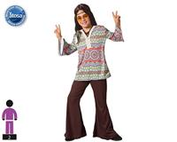 Kostuums voor Kinderen Hippie - Maat: 3-4 Jaar - Maat: 3-4 Jaar - thumbnail