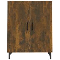 Dressoir 70x34x90 cm bewerkt hout gerookt eikenkleurig - thumbnail