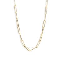 TFT Collier Geelgoud Paperclip 4,0 mm 42 cm - thumbnail