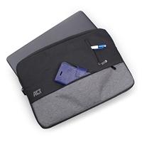 ACT Urban laptop sleeve 15,6 inch , zwart/grijs - thumbnail