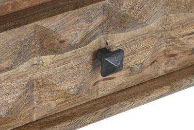 Wandtafel DKD Home Decor Natuurlijk Zwart Metaal Mangohout