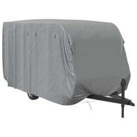 VidaXL Caravanhoes 460x250x220 cm vliesvlies grijs - thumbnail