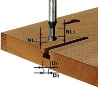 Festool Accessoires T-groeffrees HW schacht 8 mm HW S8 D10,5/NL13 - 491035 - thumbnail