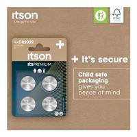 itson Knoopcel CR2032 4 stuk(s) Lithium - thumbnail