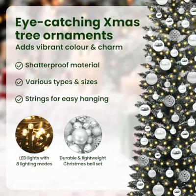 VidaXL Kunstkerstboom met 300 led groen 180 cm pvc en plastic en staal