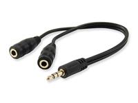 Equip Audio Splitter Y-kabel 2x Female -> Male - thumbnail