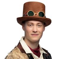 Hoed Streetpunk met partybril - thumbnail