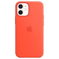 Apple Silicone MagSafe Case iPhone 12 Mini Electric Orange - thumbnail