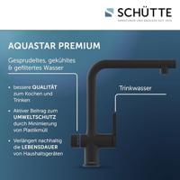 Schutte AQUASTAR PREMIUM spoelwater mengkraan | + Koel- en filtersysteem | Mat Zwart - 99960 - thumbnail