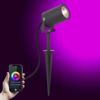 Stark Tuinspot Antraciet met Smart Color LED - thumbnail
