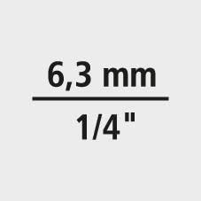 Gedore Dop 1/4" zaagsnede 6,5x1,2 MM - 6174230 Gedore Dop 1/4" zaagsnede 6,5x1,2 MM - 6174230