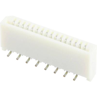 Molex 528081670 Female header (standaard) Totaal aantal polen: 16 Rastermaat: 1 mm Inhoud: 1 stuk(s) Tape on Full reel