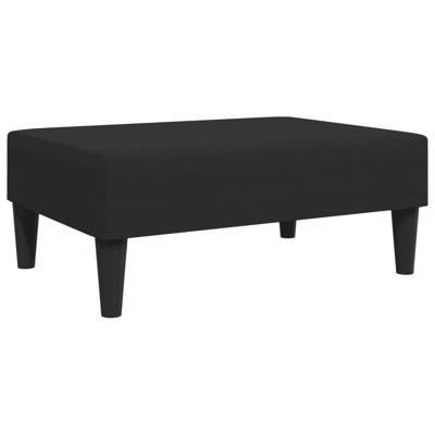 2-delige Loungeset met kussens fluweel zwart - thumbnail