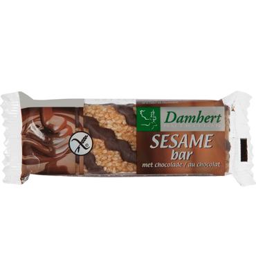 Damhert Sesambar chocolade glutenvrij 45 Gram