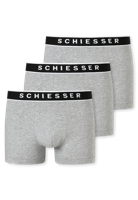 Schiesser Boxershorts 95/5 3-pack grijs - thumbnail