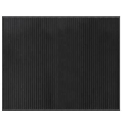Vloerkleed rechthoekig 80x100 cm bamboe grijs