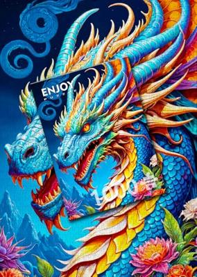 Blue Dragon Puzzel 1000 Stukjes