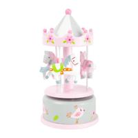Small Foot - houten muziekdoos draaiend en opwindbaar eenhoorn - thumbnail