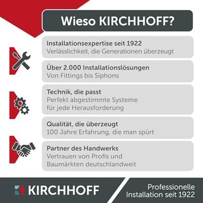 Kirchhoff Buisvormige sifon, chroom, 1 1/4" x 32 mm - 98801110