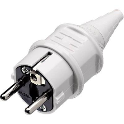 Mennekes 101700004 Schuko-stopcontacten, 16 A/230 V, stopcontacten, IP 44 beschermingsgraad, grijs