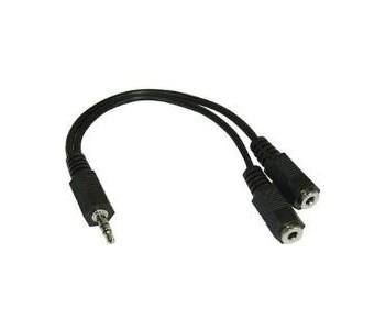 goobay Stereo-adapterkabel 3,5-mm > 2x 3,5 mm