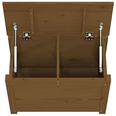 Opbergbox honingbruin 60x32x45,5 cm massief grenenhout Opbergbox honingbruin 60x32x45,5 cm massief grenenhout