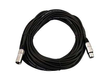 Omnitronic 30220595 XLR Verbindingskabel [1x XLR-stekker 3-polig - 1x XLR-bus 3-polig] 30.00 m Zwart