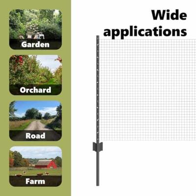 VidaXL Hek met paal grijs 0,8 x 10 m staal en pvc