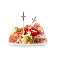 Bagastro bord vierkant 120 x 120 x h15 mm krimp à 40 stuks - thumbnail