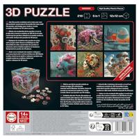 3D Puzzel - EDUCA - Wonder Cube - 216 Stukken - 6 Puzzels van 36 Stukken - Uitdaging 8 Jaar + (20334) - thumbnail