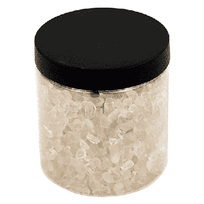 Bergkristal Fijn in Transparante Pot