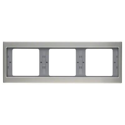 Berker K5 Afdekraam | 3-voudig | RVS - 66.023.24