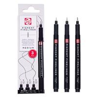 Talens • pigment fineliner set medium, 3 stuks - thumbnail