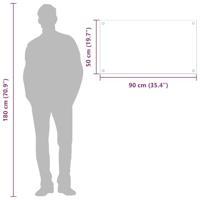 VidaXL Keuken spatscherm donkergrijs 90 x 50 cm gehard glas - thumbnail