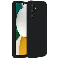 Accezz Liquid Silicone Backcover Samsung Galaxy A34 (5G) Telefoonhoesje Zwart - thumbnail