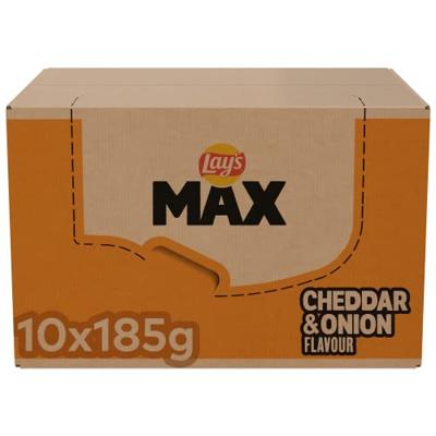Lay's max cheddar & onion (10x 185gr)