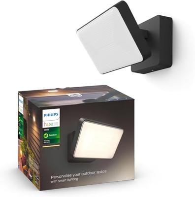 Philips Hue LED-schijnwerper voor buiten 871951438276300 Hue White Welcome Flutlicht schwarz 2300lm LED vast ingebouwd 20.5 W Warmwit - thumbnail