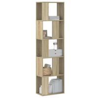 Boekenkast 5-laags 45x23,5x162,5 cm bewerkt hout sonoma eiken - thumbnail