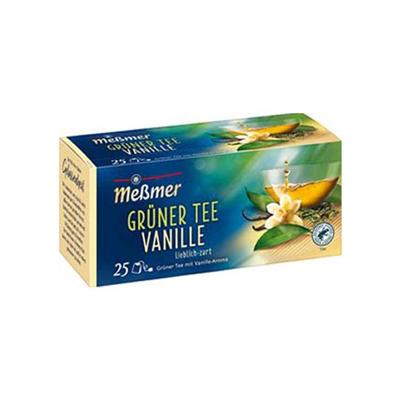 Messmer gruner tee vanille 25x 1.75gr (12 stuks)