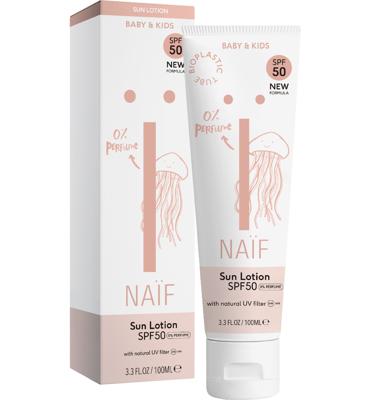 Zonnebrand Lotion Parfumvrij voor Baby & Kids SPF50