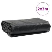 VidaXL Dekzeil 650 g/m² 2x3 m antracietkleurig - thumbnail