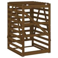 Containerberging 84x90x128,5 cm massief grenenhout honingbruin - thumbnail
