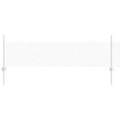 VidaXL Hek met paal zilver 0,5 x 50 m staal VidaXL Hek met paal zilver 0,5 x 50 m staal