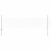 VidaXL Hek met paal zilver 0,5 x 50 m staal - thumbnail